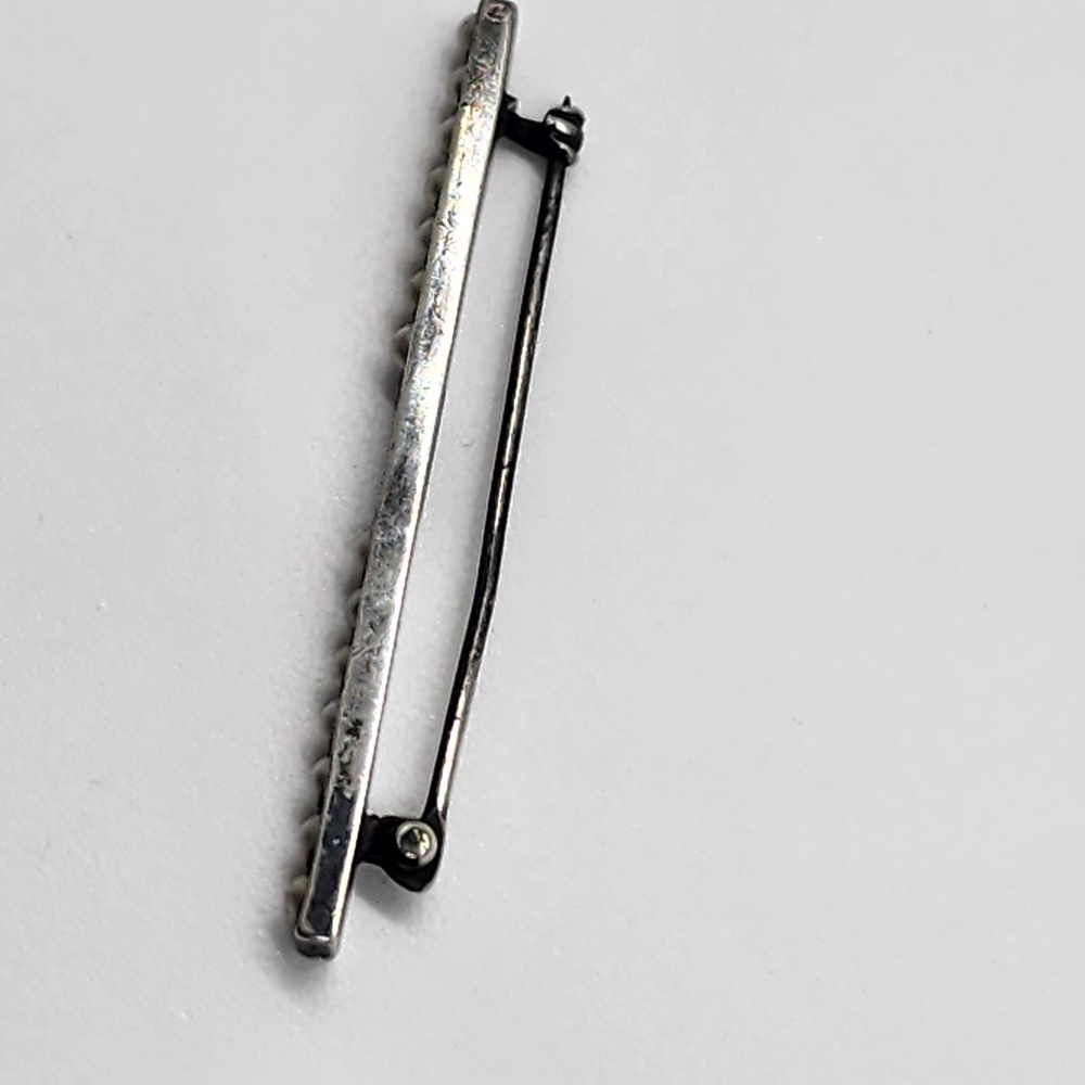Sterling Sliver Seed Pearl Brooch Signed By C&H Co - Picture 7 of 15